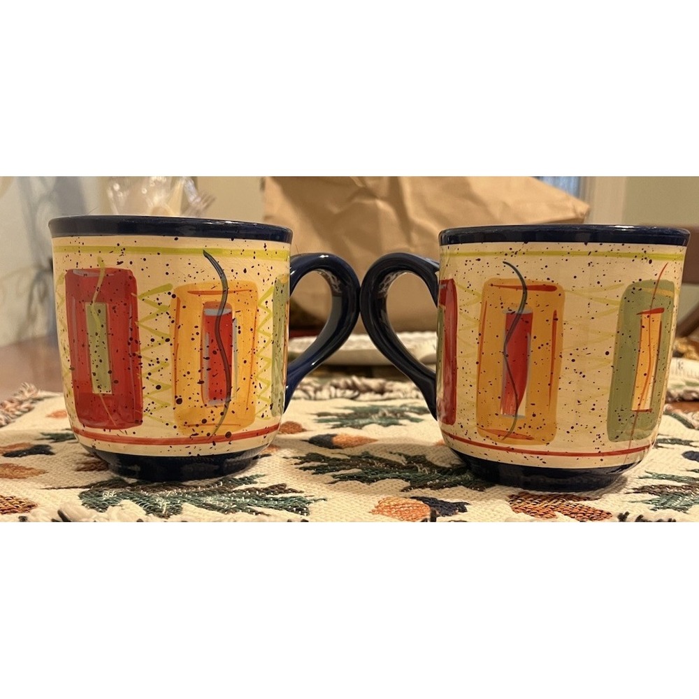 Pfaltzgraff Sedona Mug‎ 4148731 Set Of 2 Hand Painted